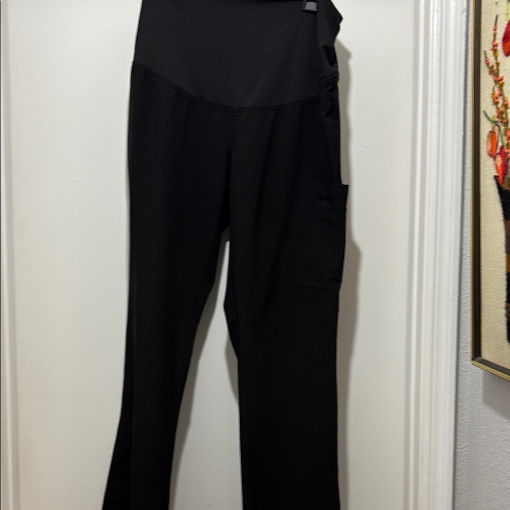 Med Couture Black Maternity Scrub Pants (5)